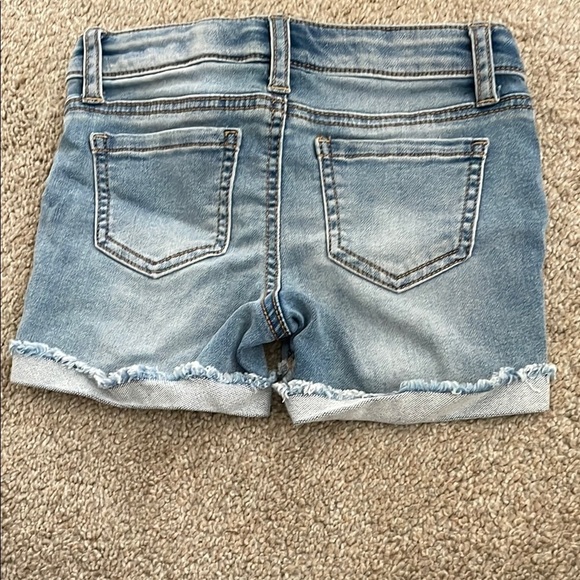 Hippie Girl Regular Rise Distressed Denim Adjustable Shorts - Picture 4 of 6